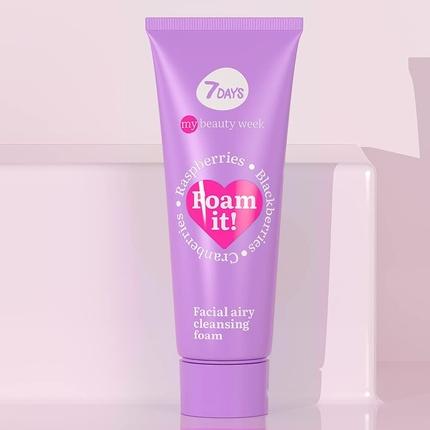 Produktbild 7Days Gesichtsreinigungsschaum für alle Hauttypen Hydratisierender Reinigungsschaum mit Himbeere Brombeere (Schaum)