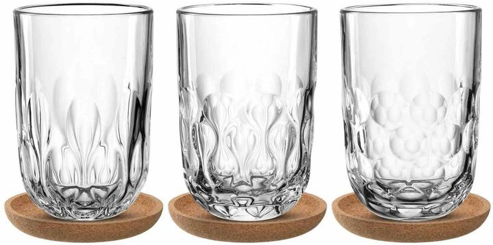 Produktbild Leonardo Cappuccino Becher Gocce mit Untersetzer 380 ml (380 ml, 6 x)