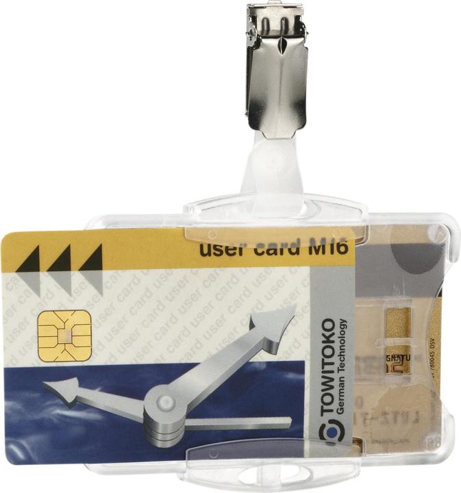 Produktbild Durable Ausweishalter mit Clip für 2 Karten 1 Pg. à 25 Stück 821819