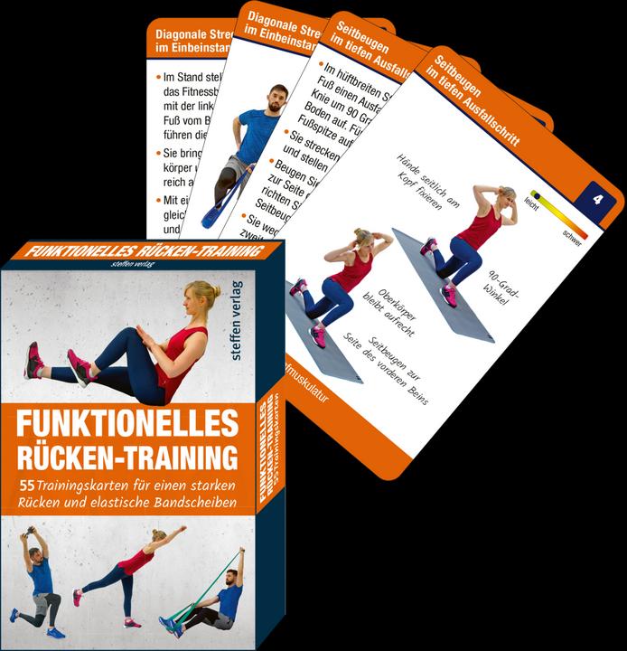 Produktbild Trainingskarten: Funktionelles Rückentraining (Deutsch, Ronald Thomschke, 2022)