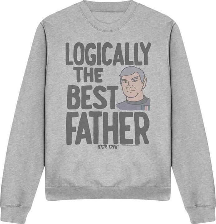 Actual product image Unisex Adult Logically the Best Father Sweatshirt (L)
