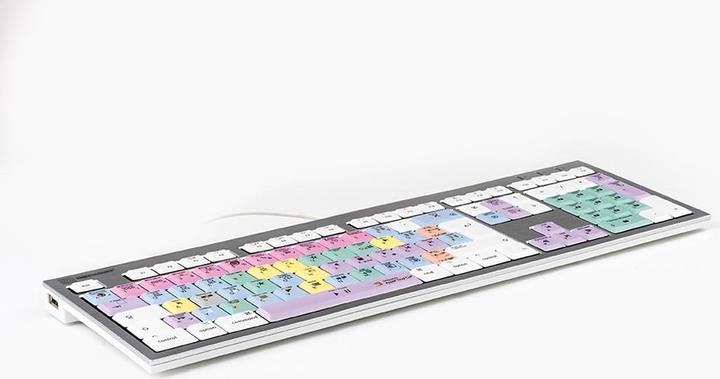 Actual product image Logickeyboard LKB-FCPX10-CWMU-DE USB QWERTZ German Multicolor Keyboard (DE, Cable)