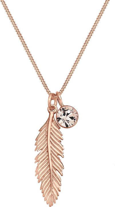 Elli Boho, Feder (925er Sterling Silber, Glaskristall)