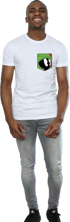 Produktbild Looney Tunes Marvin The Martian Face Faux Pocket TShirt (XXL)