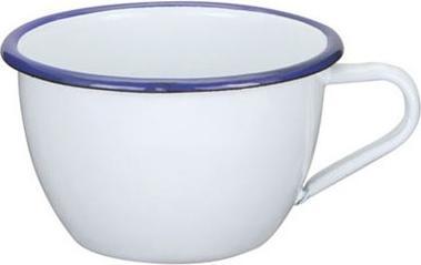 Image du produit RodyTime Tasse émail blanc bleu Ø 10 cm (300 ml)