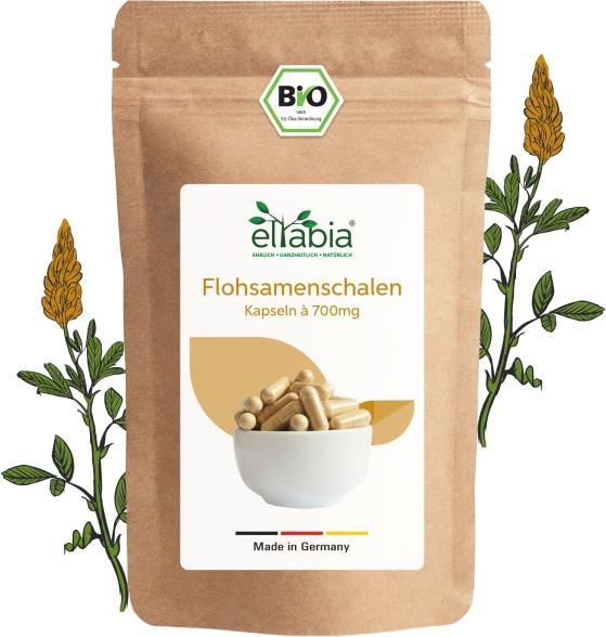 Actual product image Eltabia Organic psyllium husk capsules 200 (200 Piece, Capsules)