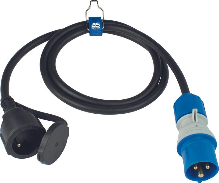 Actual product image As - Schwabe CEE adapter cable French standard type E (CEE 7/4)
