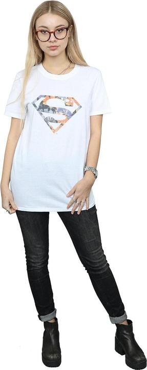 Image du produit - T-shirt SUPERMAN FLORAL LOGO - Femme (L)