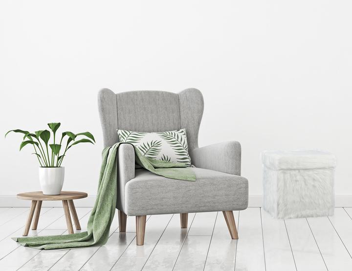 Actual product image Relaxdays Faux Fur Cube Seat, Folding