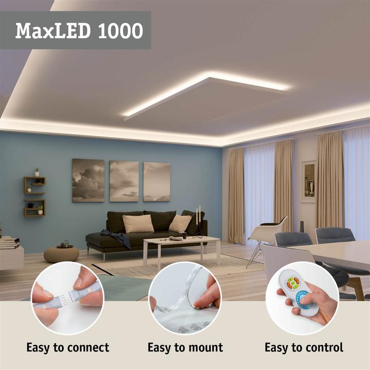 Actual product image Paulmann MaxLED 1000 Full-Line COB Stripe Set (White, 300 cm, Indoor)