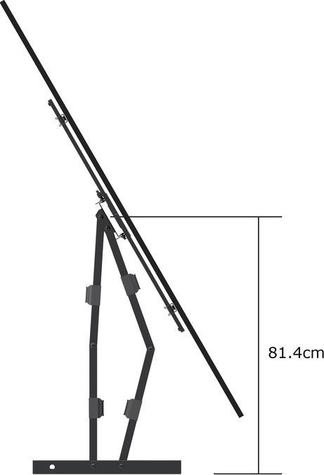 Produktbild Multibrackets Wandhalter 42"-90", schwarz, Metall, max 60 kg