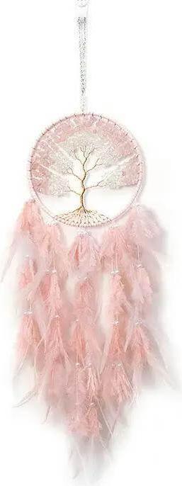 Actual product image Cover-Discount XXL Dream Catcher Tree of Life pink (60 x 16 cm)