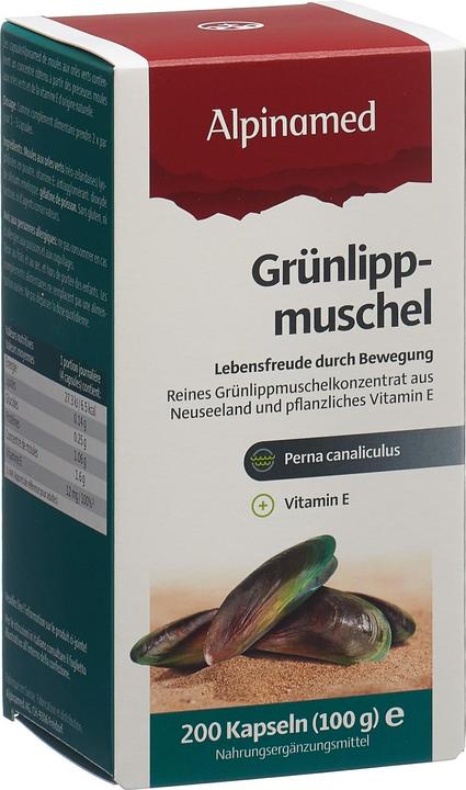 Actual product image Alpinamed Green-lipped mussel (120 Piece, Capsules, 140 g)
