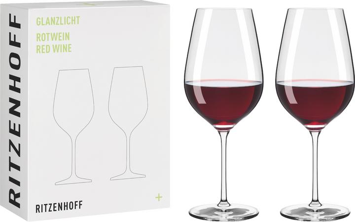 Produktbild Ritzenhoff Glanzlicht Rotweinglas 2er Set (60.90 cl, 2 Gläser, Rotweingläser)