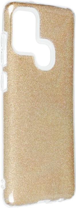 Produktbild König Design Handyhülle für Samsung Galaxy A21s Schutzcase Cover Bumper Schale Glitzer Gold (Samsung Galaxy A21s)