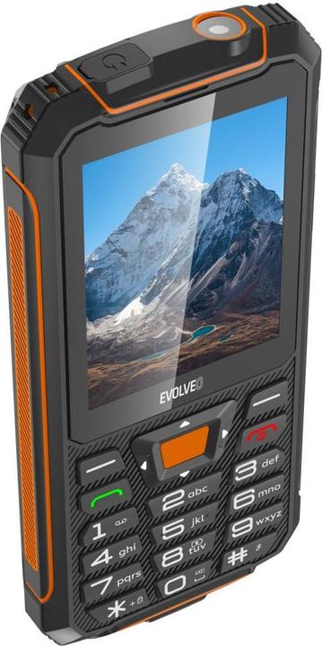 Immagine prodotto Evolveo StrongPhone Z6, vodot??sn?? odoln? Telefono Dual SIM,??erno-oran??ov?? (2.80", 2 Mpx, 2G)