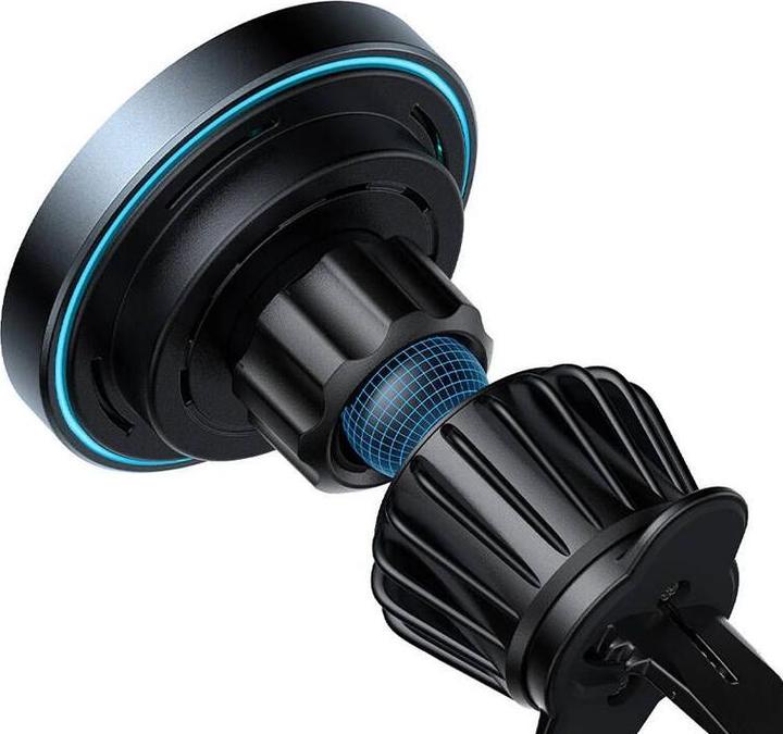 Produktbild Joyroom car phone holder with wireless charger (MagSafe compatible) for air vent - black (JR-ZS387)