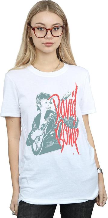 Immagine prodotto David Bowie Mono Guitar Maglietta Ampia Donna (L)