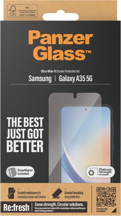 Produktbild PanzerGlass Ultra-Wide Fit (1 Stück, Samsung Galaxy A35)
