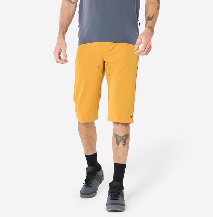 Image du produit Rockrider Short vélo unisexe réspirant, Ochre (XXL)