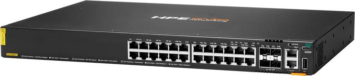 Image du produit Aruba HPE Networking CX 6200F 24G Class-4 PoE 4SFP+ 370W Switch (EN) (28 Ports)