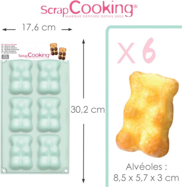 Produktbild ScrapCooking Silikonbackform Teddy Bär