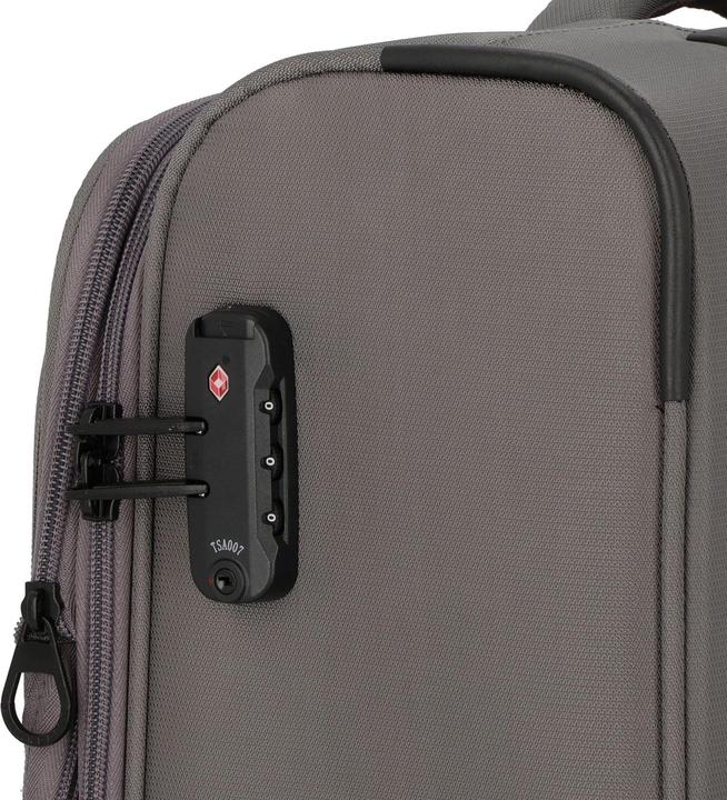 Image du produit D&N Travel Line 9704 4 roues trolley cabine S 55 cm avec soufflet extensible (38 l, Bagage à main (jusqu'à 50l))