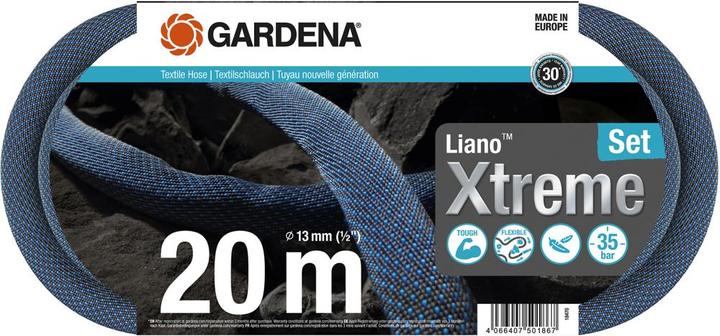 Actual product image Gardena Textile hose Liano Xtreme 1/2, 20 m set (20 m, 50.80 mm)