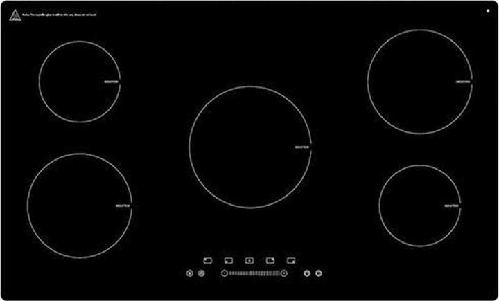 Exquisit EKI901-2 - Inductiekookplaat - 86cm - 5 zones - 9 positions - Touch Boost - Timer - Zwart - Inbouw