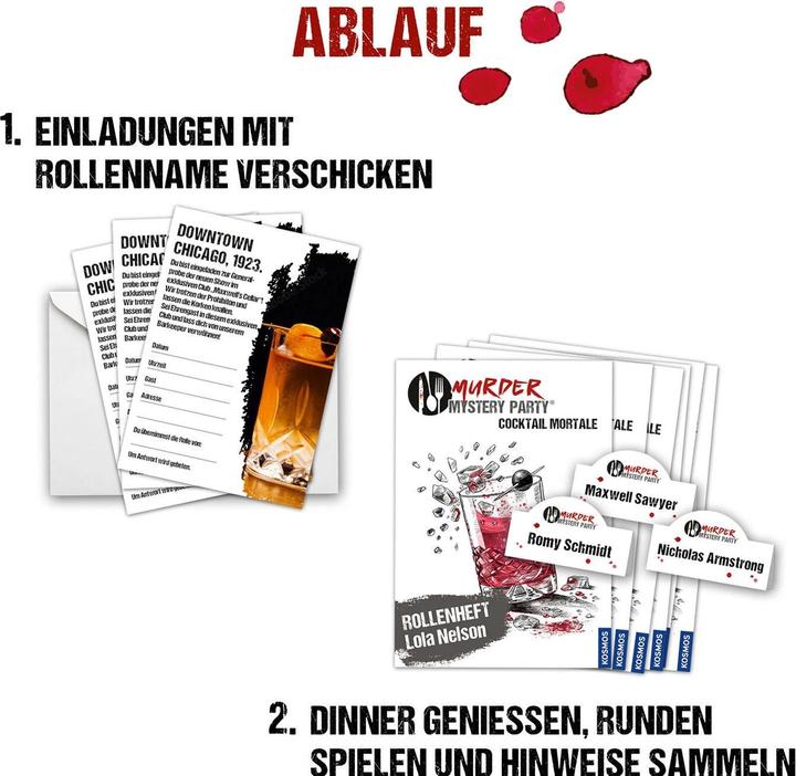 Actual product image Kosmos Murder Mystery Party Cocktail Mortale (German)