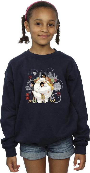 Image du produit Disney - Sweat BIG HERO BAYMAX GROUP HUG - Fille (128)