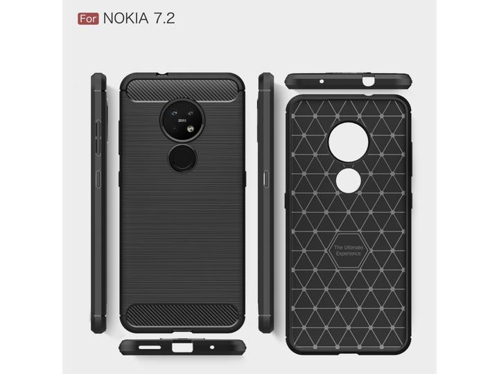 Image du produit Screenguard Étui Nokia 7.2 Carbon Brushed Soft TPU (Nokia 7.2)