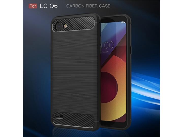 Image du produit Screenguard LG Q6 Cover Carbon Brushed Soft TPU (LG Q6)