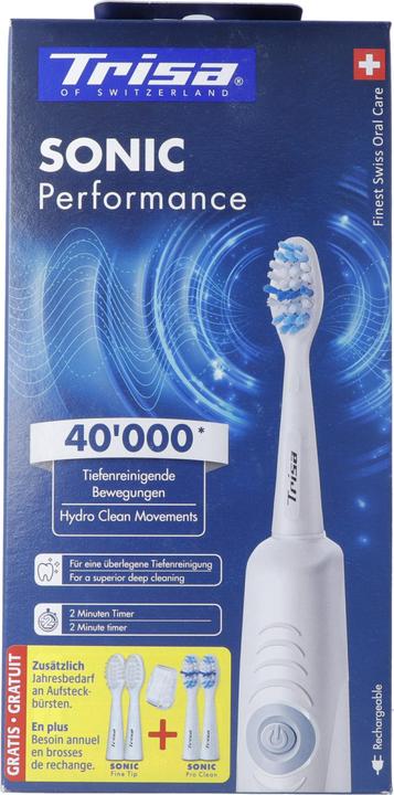 Image du produit Trisa Sonic Performance Schallzahnbürste Promo mit 5 Refils (Brosse à dents sonique)