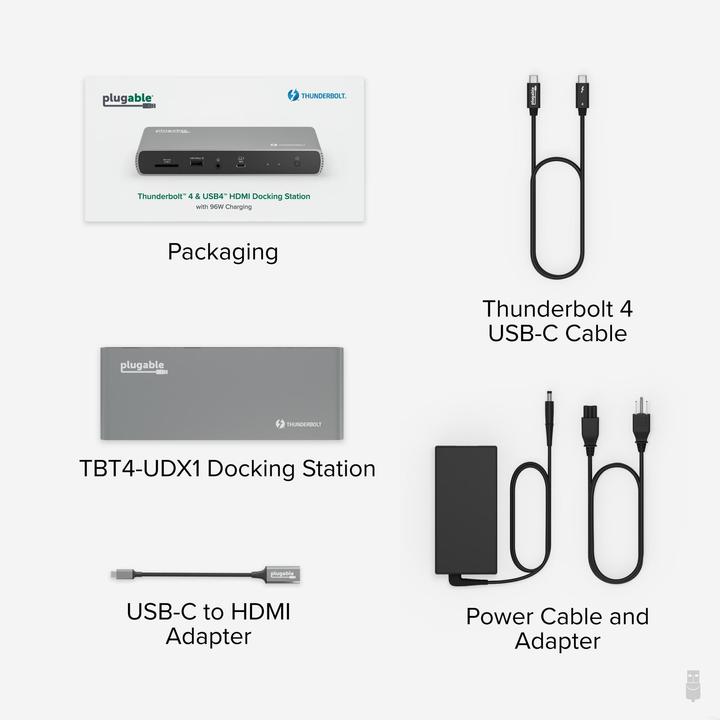 Actual product image Plugable TB4 Docking Station (Thunderbolt)