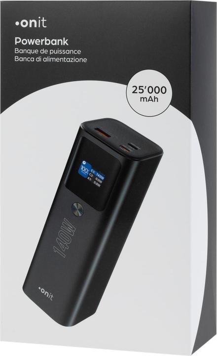 Actual product image Onit Powerbank Pro Block 25000 mAh PD (25000 mAh, 140 W, 90 Wh)