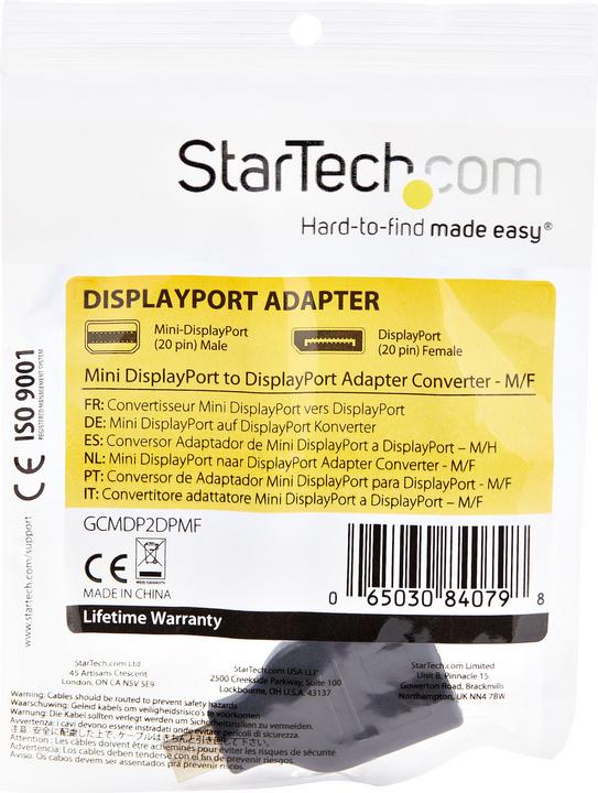 Actual product image StarTech Mini Displayport Adapter (DP, 9.53 cm)