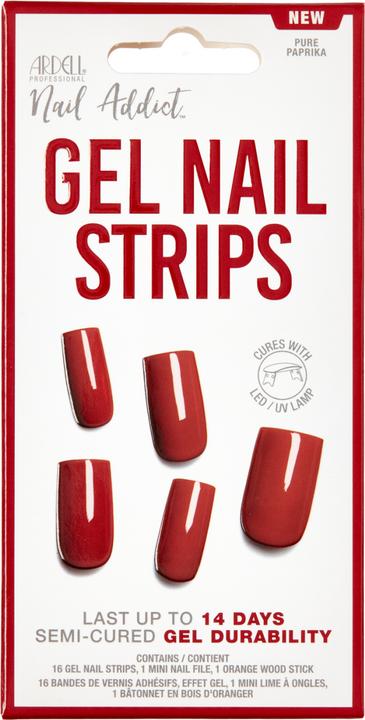 Immagine prodotto Ardell Nail Addict - Strisce gel per unghie Pure Paprika (Utensile per unghie, Paprika pura)