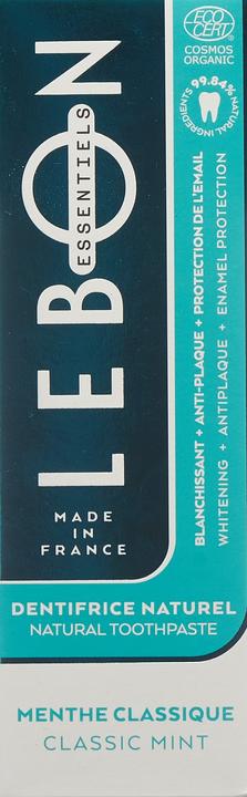 Actual product image Lebon Organic toothpaste classic mint (80 ml)