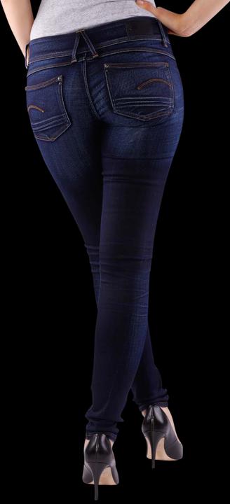 Image du produit G-Star Lynn Mid Skinny Jeans moyennement vieilli (W27/L34)