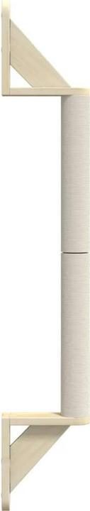 Actual product image VidaXL Wall-mounted scratching post 109 cm sisal (109 cm, Brown)