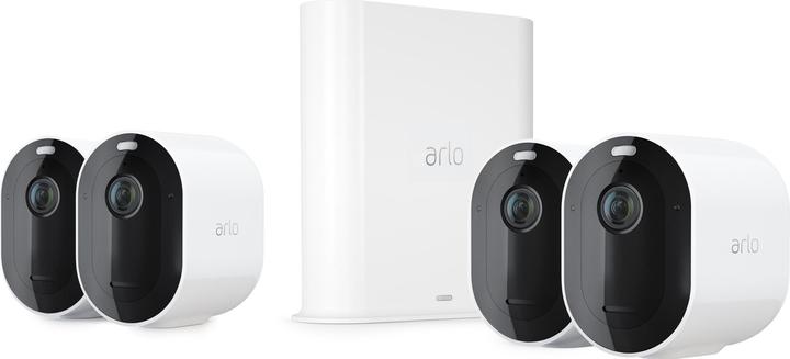 Arlo Pro 3 Spotlight, pack de 4 caméras blanc (2560 x 1440 Pixels)