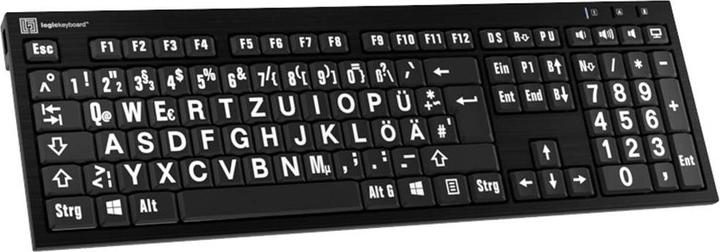 Produktbild Logickeyboard XL Print PC Slim Line NERO (DE, Kabelgebunden)