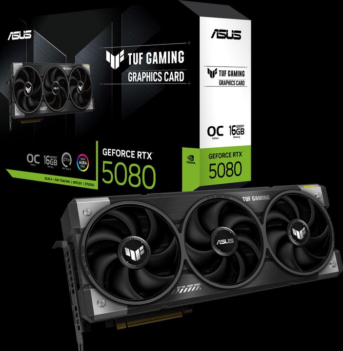 Image du produit ASUS TUF RTX 5080 GAMING OC (16 Go)