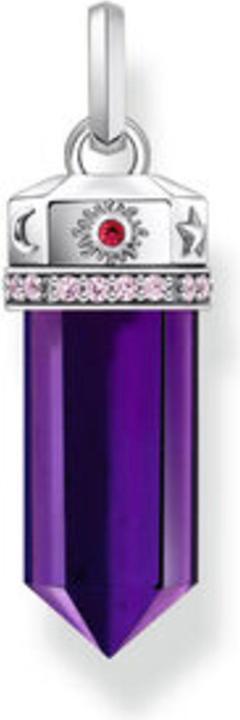 Image du produit Thomas Sabo Pendentif avec facettes imitation améthyste argent noirci (Argent 925)