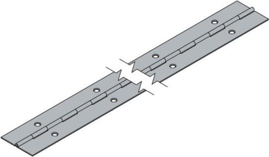 Actual product image Hettich Stangenscharnier 32x600 mm Stahl schwarz