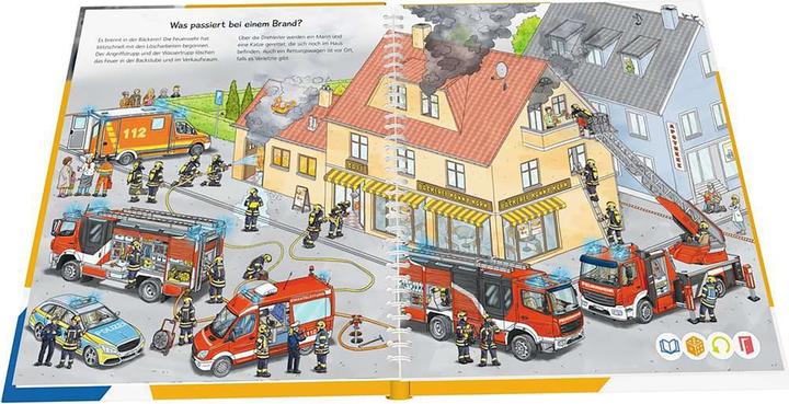 Actual product image tiptoi Bei der Feuerwehr (German, Niklas Böwer, Daniela escape, 2022)