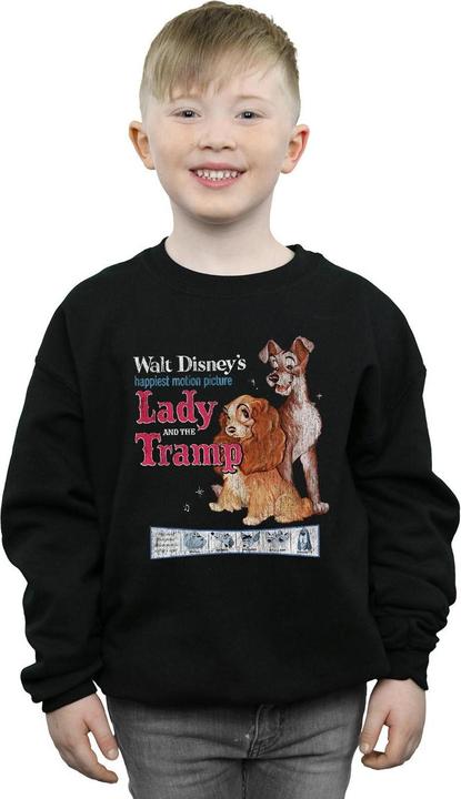Immagine prodotto Disney Lady And The Tramp Distressed Classic Poster Felpa Ragazzi (140, 146)