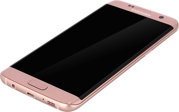 Actual product image Samsung Original LCD complete set Galaxy S7 Edge + touchscreen - pink (Display, Galaxy S7 Edge)