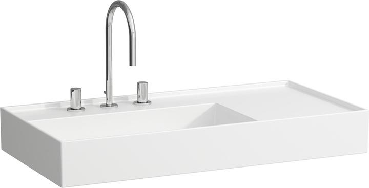 Laufen Washbasin KARTELL 900x460mm drain. r. o ÜL 2 HL-design white LCC (460 mm, 900 mm)